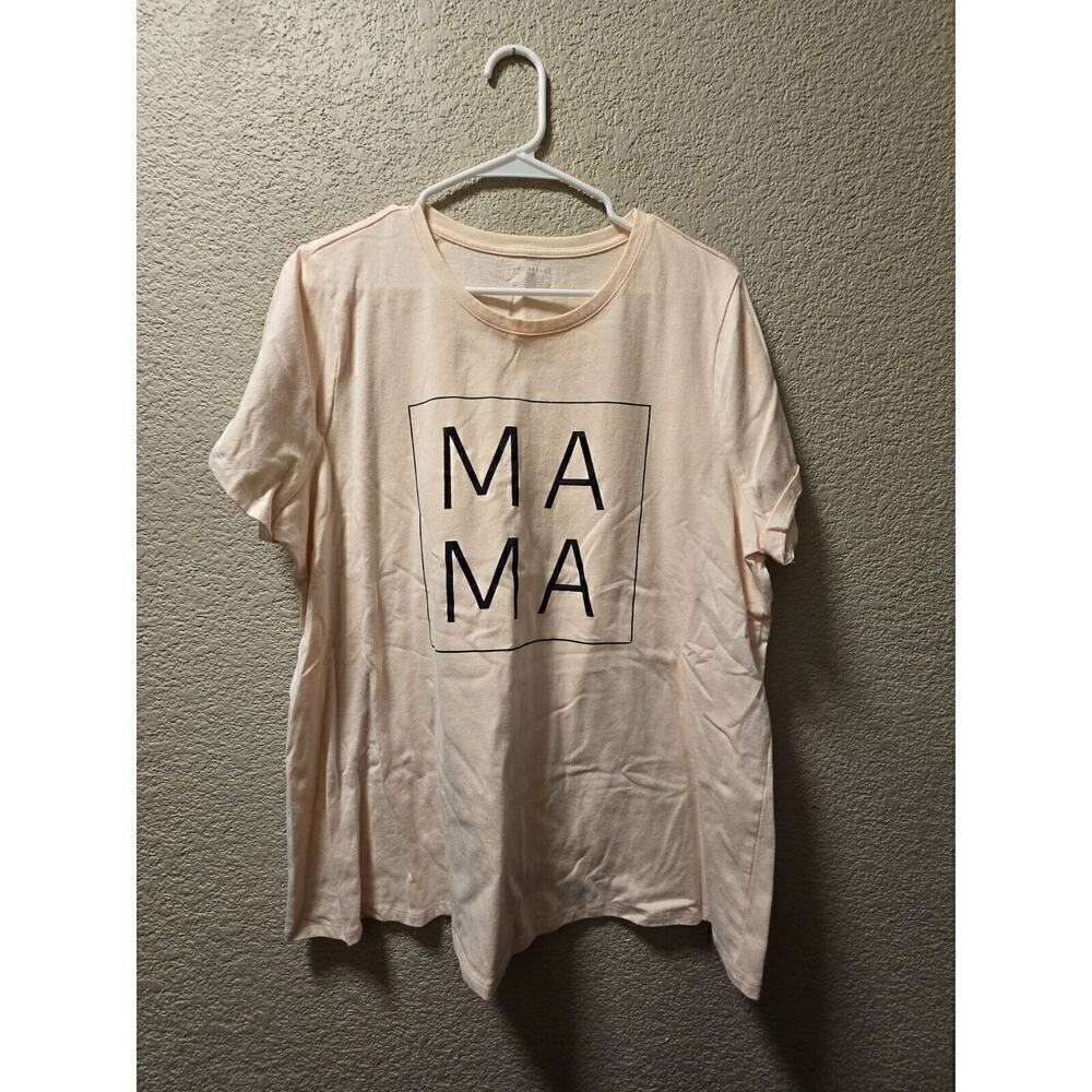 Lane Bryant Mama Tee Pink With Black Writing Size 18/20